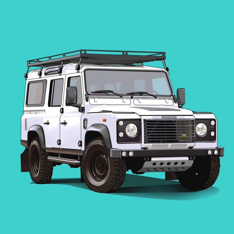 Offroad-Cars-Land-Rover-Defender-110-White